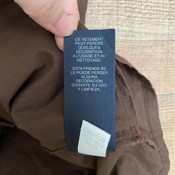 Tommy Hilfiger Women's M Blouse Brown Aztec Sleeveless Round Neck Cotton Y2K - Picture 5 of 7